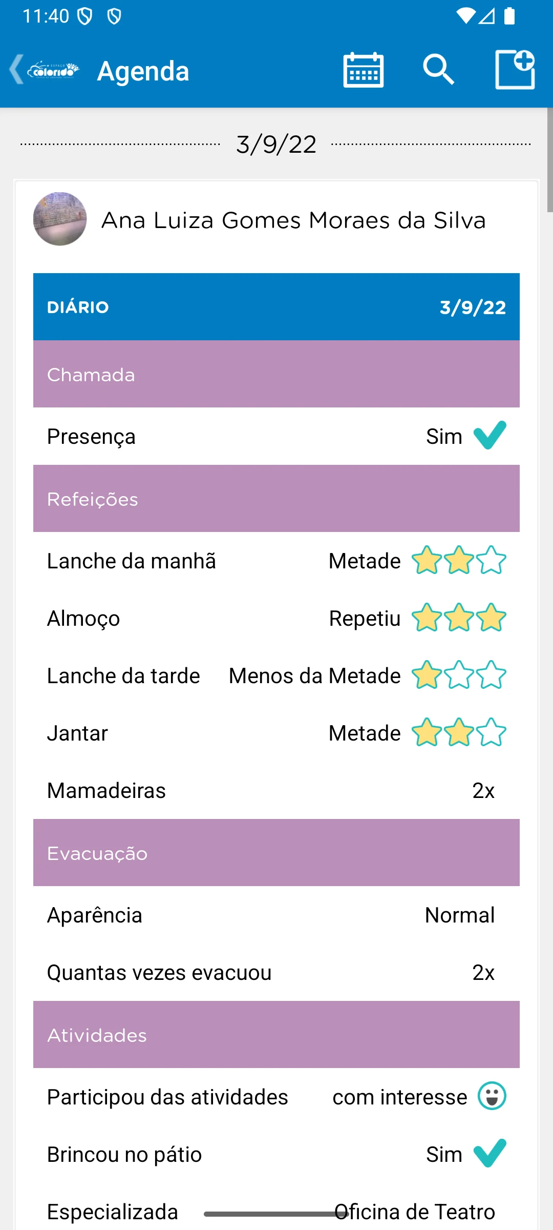 Escola Espaço Colorido screenshot