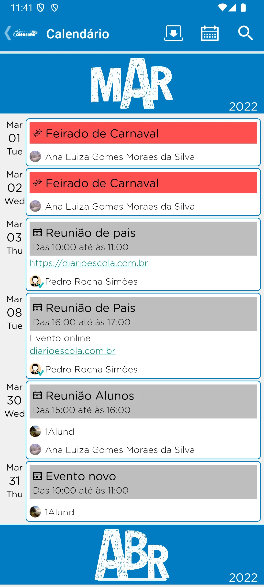Escola Espaço Colorido screenshot